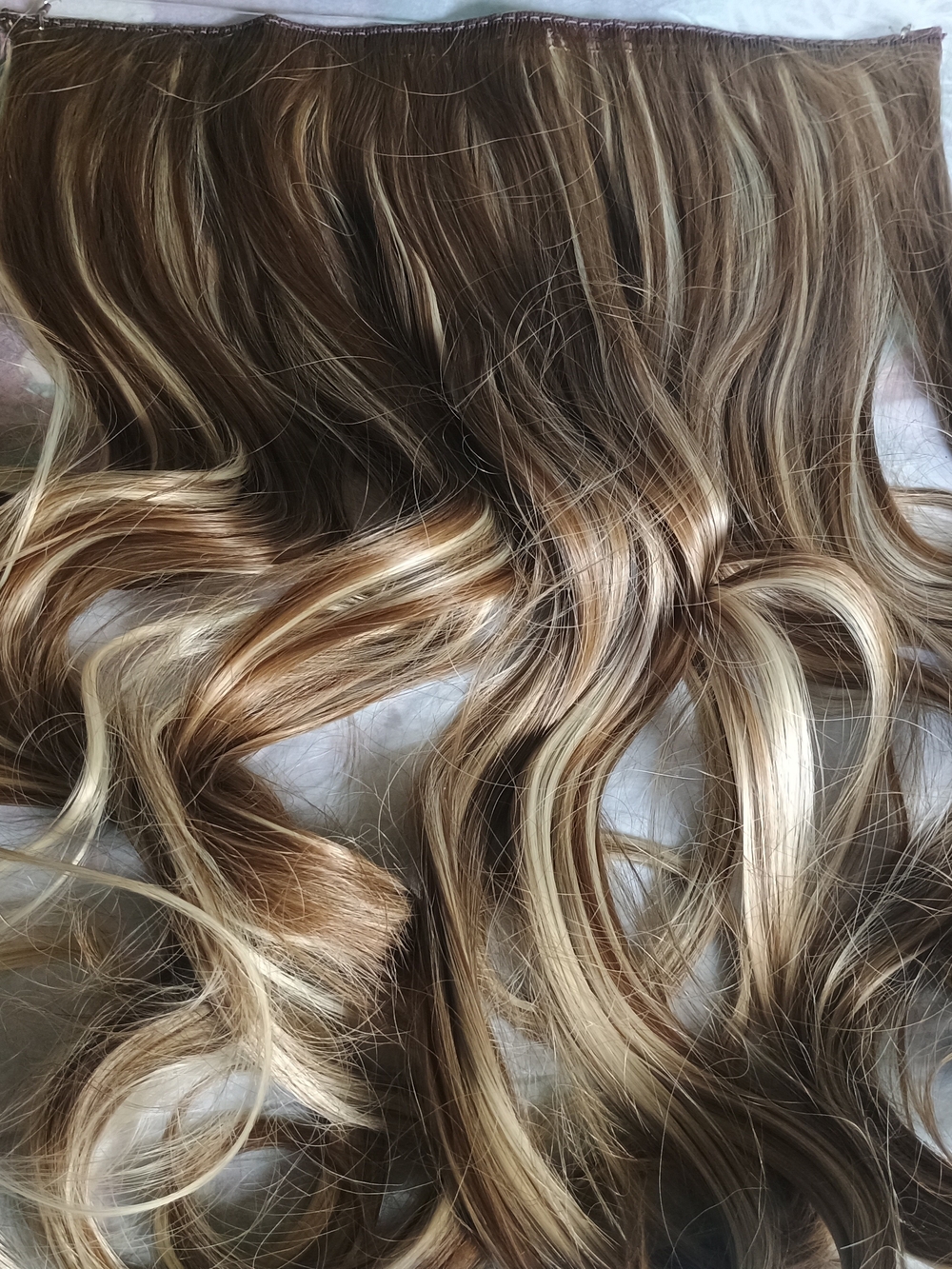 Luxury Blended Light Brown and Blonde Clip-In Hair Extension